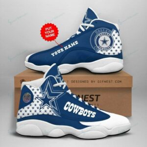 Dallas Cowboys Air Jordan 13 AJD13 Sneakers 1027, NFL Gift for Fan