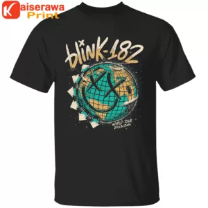 Blink 182 Merch Smiley World Tour T Shirt 1