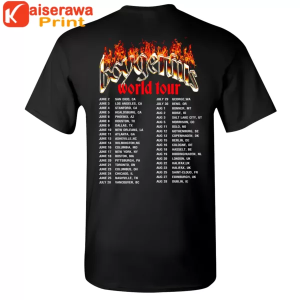 Boygenius Merch World Tour Tee