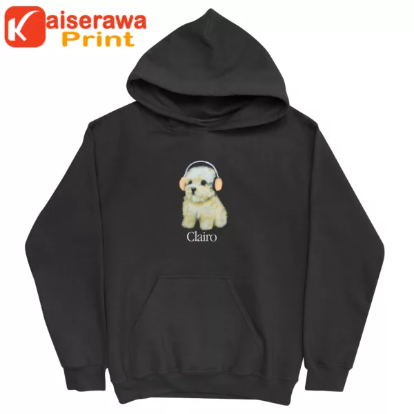 Clairo Merch Clairo Dog Hoodie Black