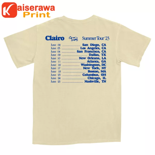 Clairo Merch Clairo Tour Tee