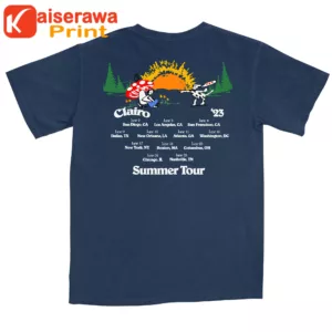 Clairo Merch Clairo Tour Tee Navy 2