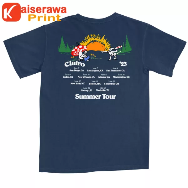 Clairo Merch Clairo Tour Tee Navy