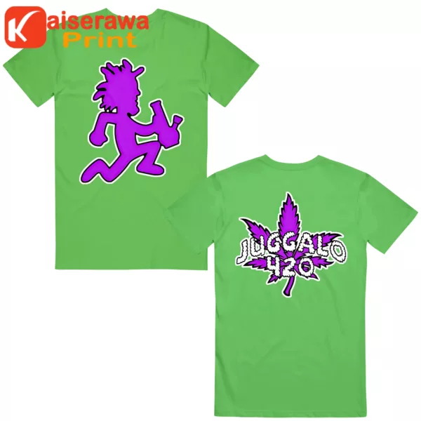 Icp Merch Bong Man Green Tee