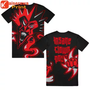 Icp Merch Red Fred And Rat Black Tee