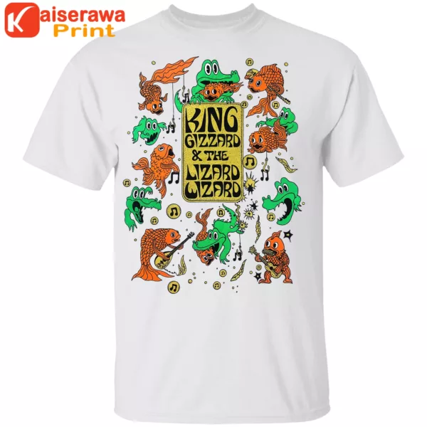 King Gizzard The Lizard Fishie Hooks Tee