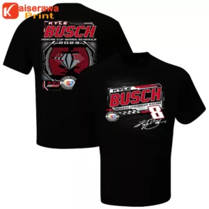 Kyle Busch Merch Black 2023 Nascar Cup Series Schedule T-Shirt