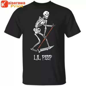 Lil Peep Merch Black Og Skeleton T-Shirt